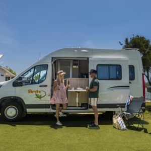Britz HiTop Campervan – 2 Berth Side View 2
