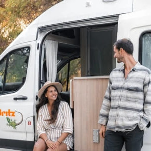 Britz HiTop Campervan – 2 Berth Side View